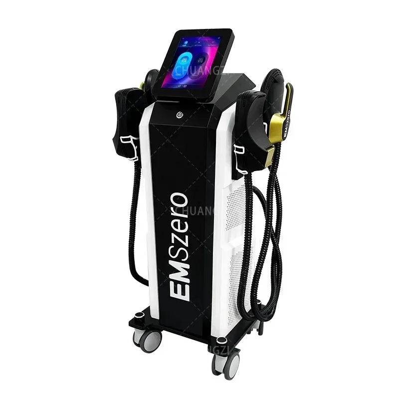 EMSzero NEO 15T/6500W Spier Stimulator voor proffesioneel en continu gebruik in praktijk of fysio - Electromagnetische Lichaam Vormgevings Machine voor Vetverlies, Dunner worden/ afvallen & 200Hz Training