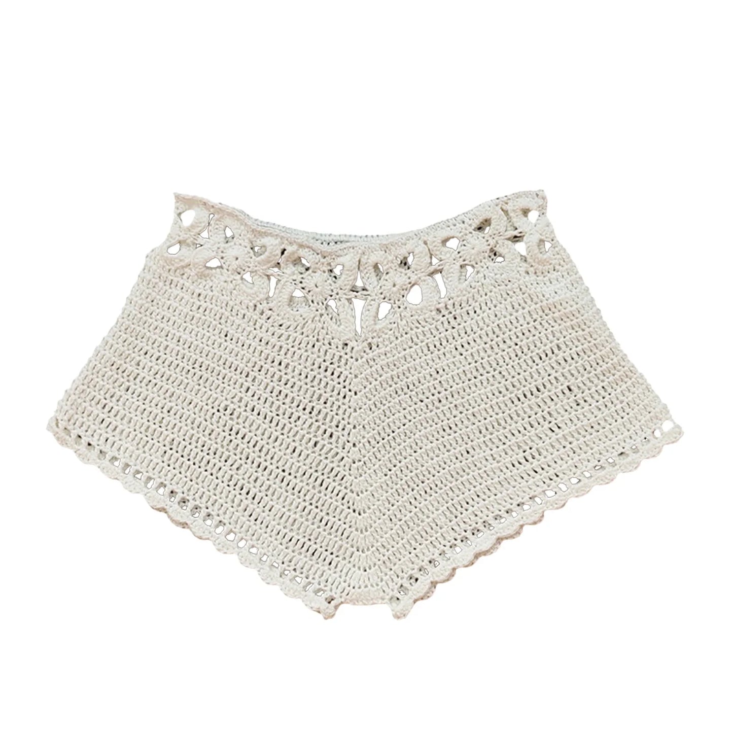 Zwemshorts voor dames, gehaakt, strandshorts met trekkoord, zomerzwempak