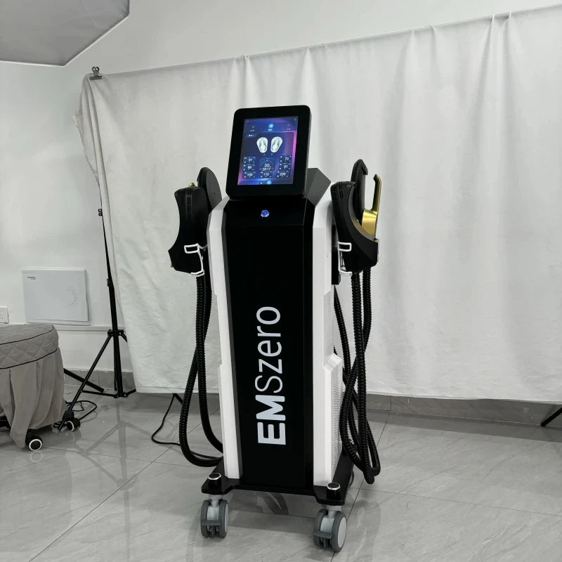 EMSzero NEO 15T/6500W Spier Stimulator voor proffesioneel en continu gebruik in praktijk of fysio - Electromagnetische Lichaam Vormgevings Machine voor Vetverlies, Dunner worden/ afvallen & 200Hz Training