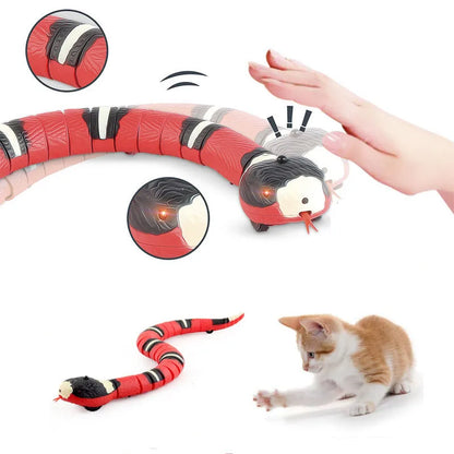 Huisdier Kat Speelgoed Interactieve Smart Sensing Slang Teasetoys Automatische Detectie Intelligente Obstakels Vermijden Indoor Spelen Kat Benodigdheden