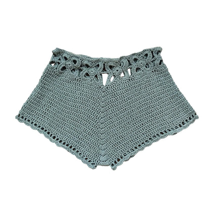 Zwemshorts voor dames, gehaakt, strandshorts met trekkoord, zomerzwempak