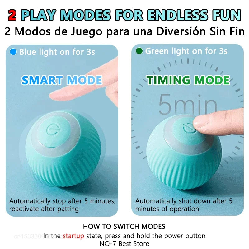 Interactieve kattenbal Slimme kattenspeelgoed Elektronisch interactief kattenspeelgoed Automatisch rollend magisch bal speelgoed voor binnen PetAccessories
