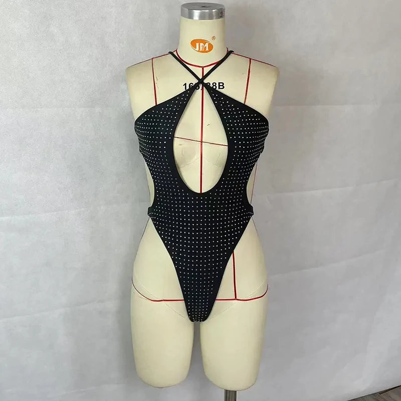 BEACHCICI Dames Hot Diamond Hollow Lace Eendelig Badpak