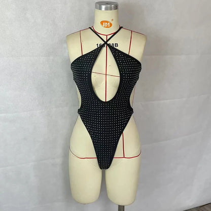BEACHCICI Dames Hot Diamond Hollow Lace Eendelig Badpak