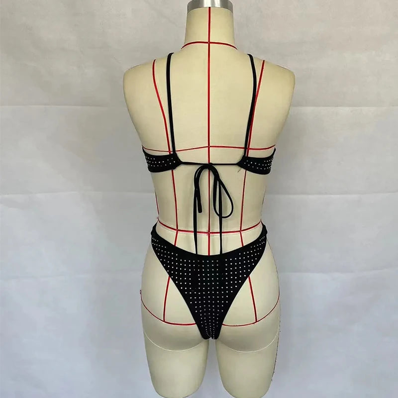 BEACHCICI Dames Hot Diamond Hollow Lace Eendelig Badpak