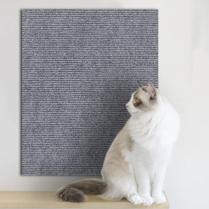 Zelfklevende kattenkrabmat Trimbaar kattentapijt Kat krabtapijt Hoekmuur Kat DIY Scratch Sofa Meubelbeschermer
