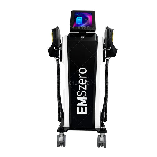 EMSzero NEO 15T/6500W Spier Stimulator voor proffesioneel en continu gebruik in praktijk of fysio - Electromagnetische Lichaam Vormgevings Machine voor Vetverlies, Dunner worden/ afvallen & 200Hz Training
