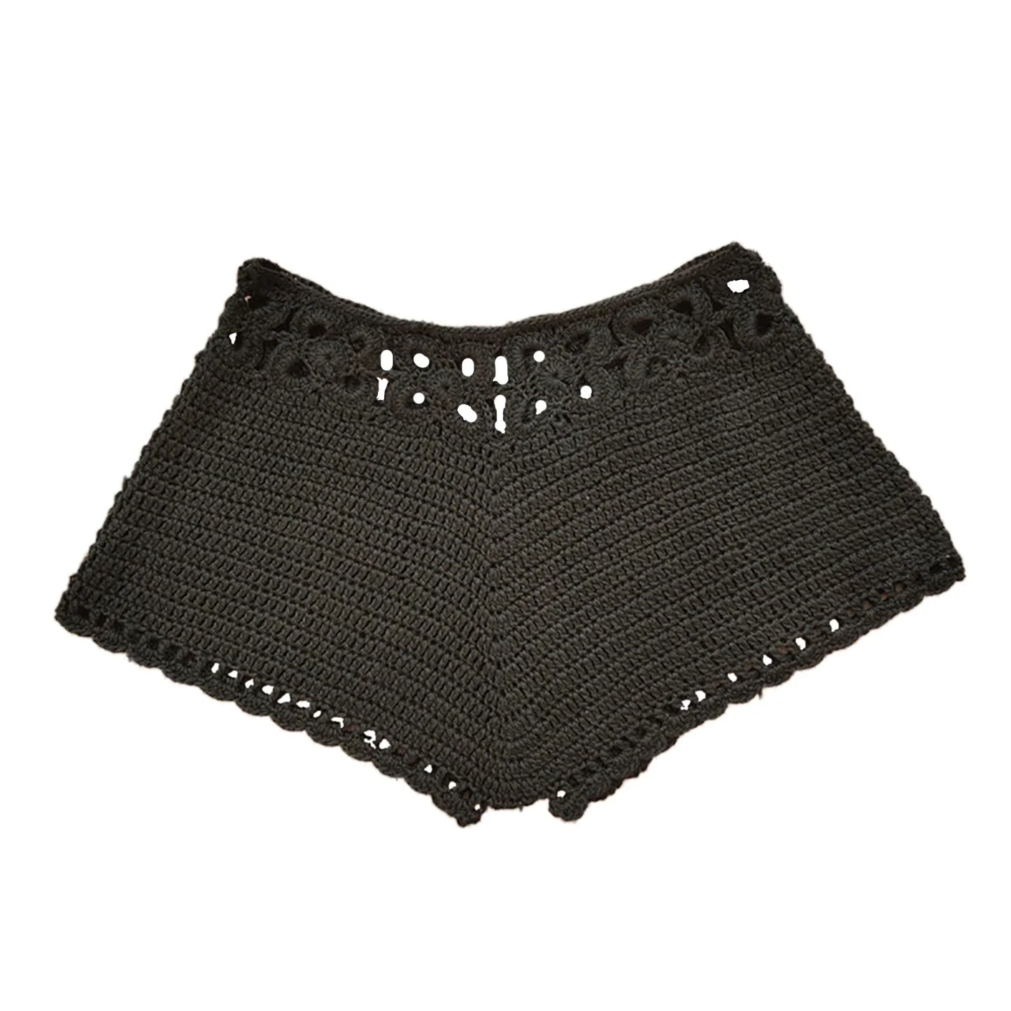 Zwemshorts voor dames, gehaakt, strandshorts met trekkoord, zomerzwempak