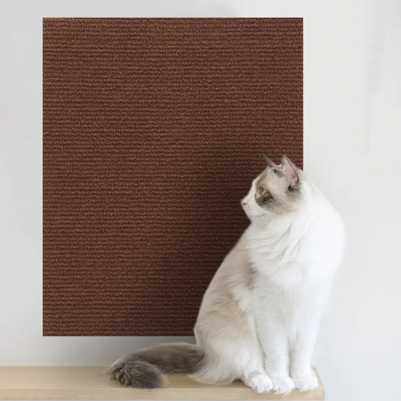 Zelfklevende kattenkrabmat Trimbaar kattentapijt Kat krabtapijt Hoekmuur Kat DIY Scratch Sofa Meubelbeschermer