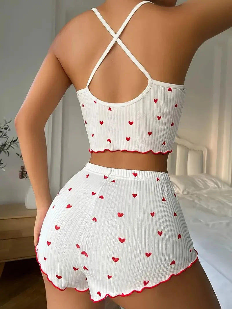 Dames nachtkleding casual huiskleding -sexy camisole vest met shorts