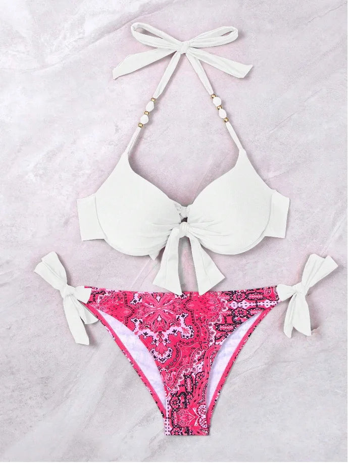 2025 Push Up Halter Bikini