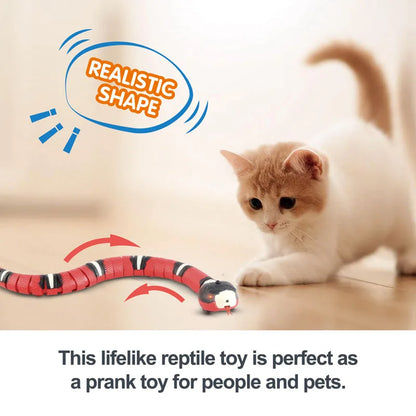 Huisdier Kat Speelgoed Interactieve Smart Sensing Slang Teasetoys Automatische Detectie Intelligente Obstakels Vermijden Indoor Spelen Kat Benodigdheden