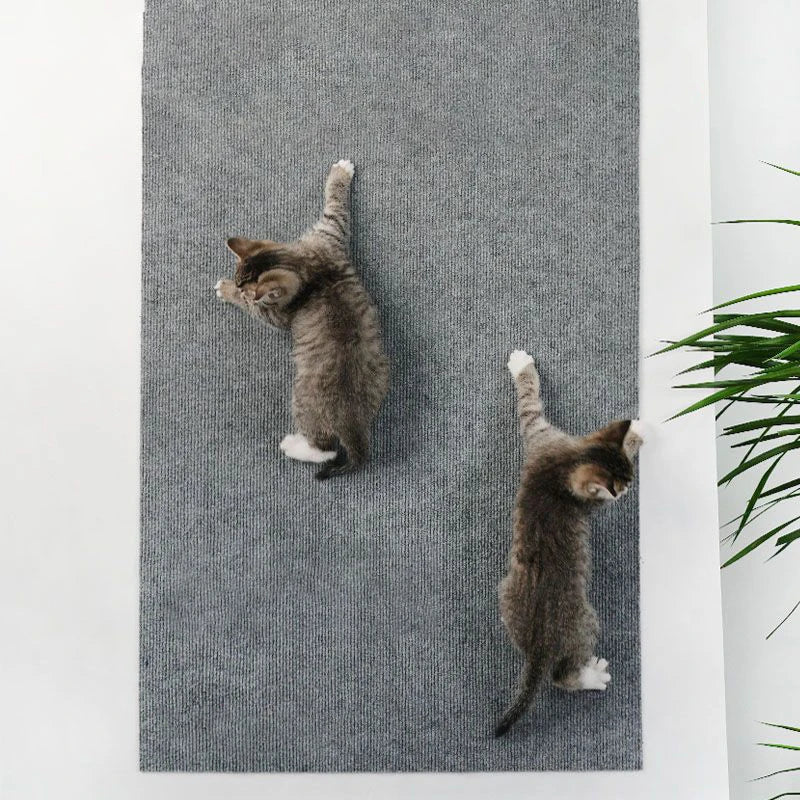 Zelfklevende kattenkrabmat Trimbaar kattentapijt Kat krabtapijt Hoekmuur Kat DIY Scratch Sofa Meubelbeschermer