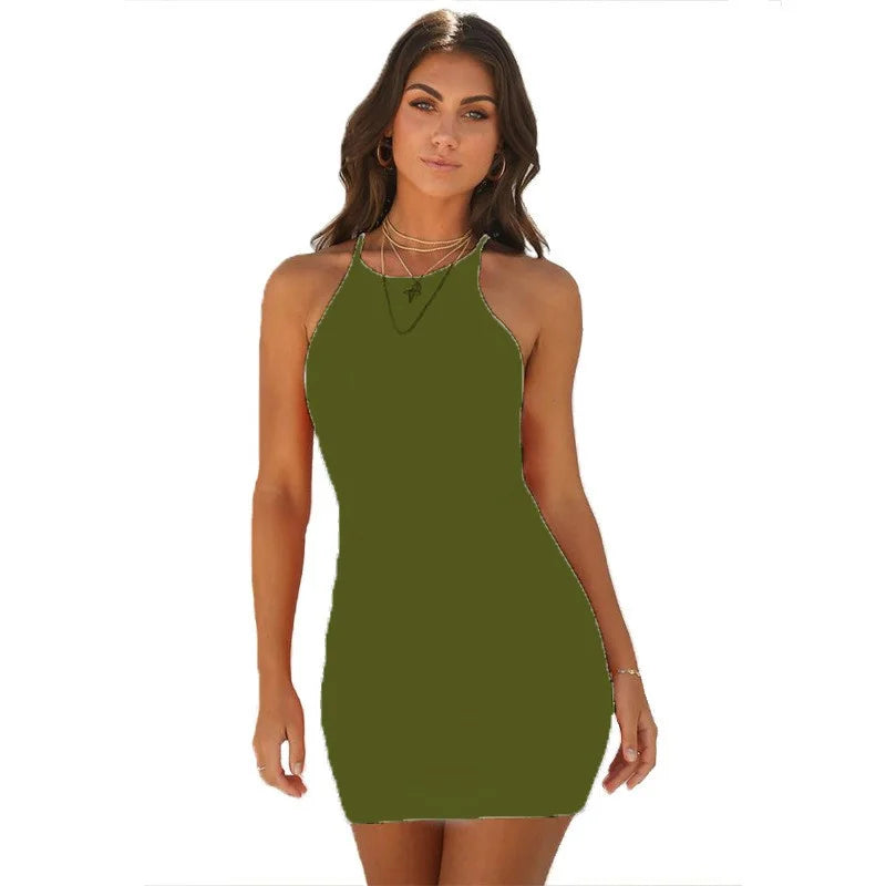 Sexy Mouwloos zomerjurkje met slanke taille