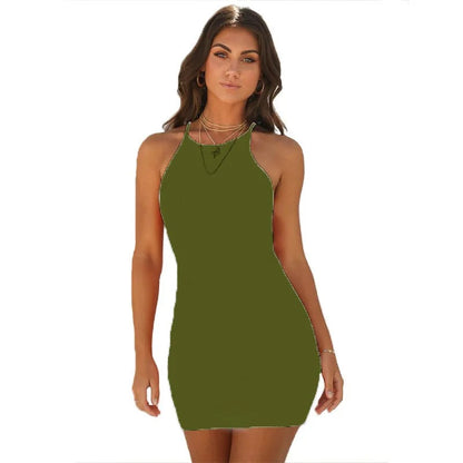 Sexy Mouwloos zomerjurkje met slanke taille