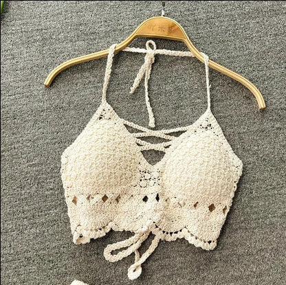 2025 Crop Tops Retro Wild Sexy Spaghetti Band Tanktop Ingebouwde BH