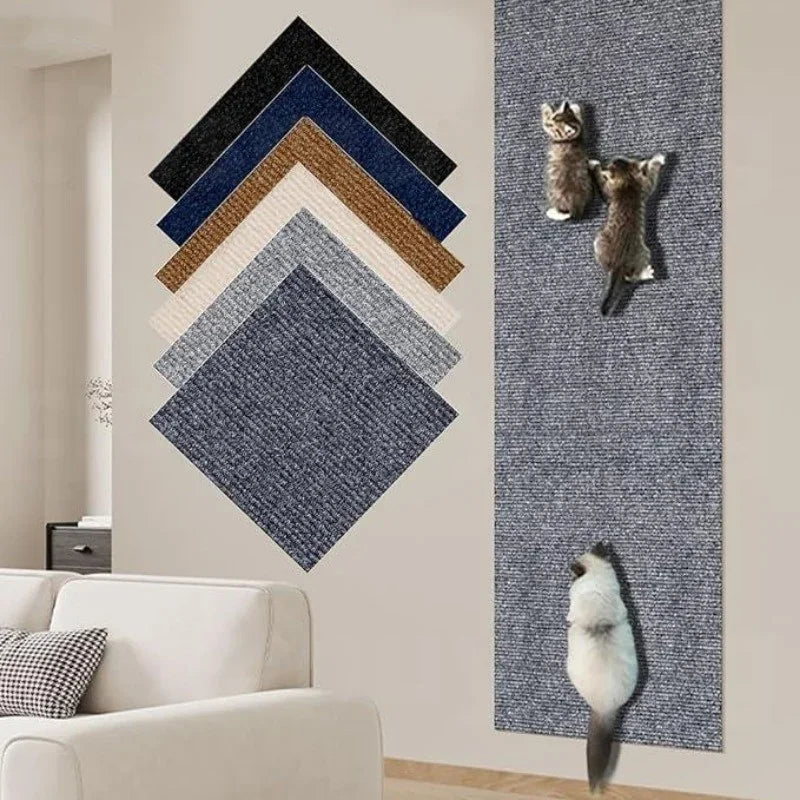 7 Kleuren Kattenkrabpaal Sofa Beschermer Kattenkrabmat Bescherming Trimbaar Zelfklevend Tapijt DIY Kattenkrabmat