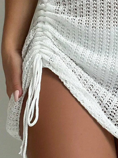 gebreide korte rok zomer strand mode elegante korte rok